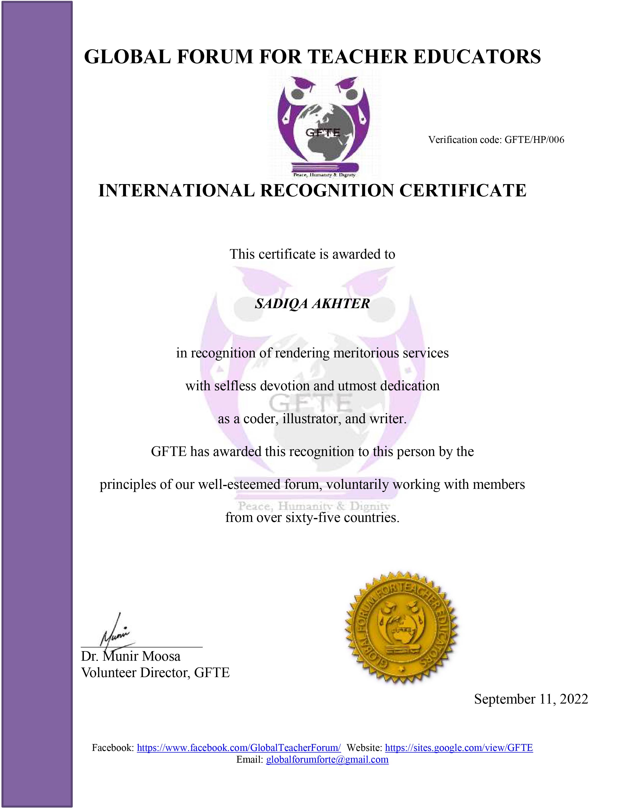 Google for Education professional learning certificate
