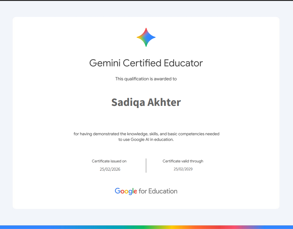 Gemini educator certificate